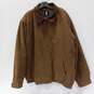 Roundtree & Yorke Men's Brown Ribbed Full Zip Outdoors Jacket Size XXL image number 1