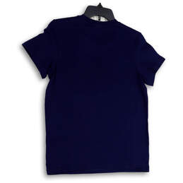 NWT Womens HL8500 Blue Graphic Short Sleeve Crew Neck Pullover T-Shirt Sz S alternative image