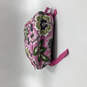 Womens Pink Floral Quilted Inner Divider Shoulder Strap Backpack image number 5