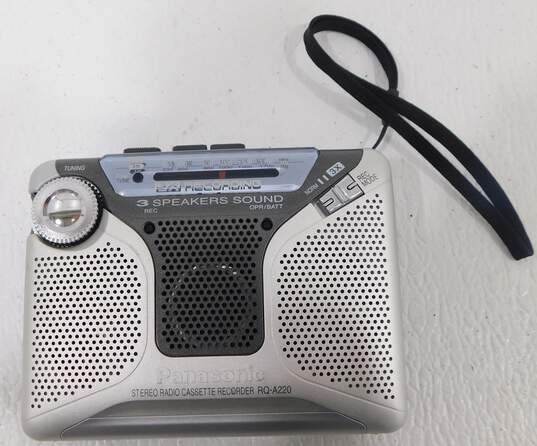 Panasonic RQ-A220 Radio Cassette Player Recorder W/ Speaker image number 1