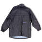 Womens Black Long Sleeve Front Pockets Full-Zip Windbreaker Jacket Size M image number 1