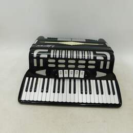 Italian S. Soprani Brand 41 Key/120 Button Black Piano Accordion