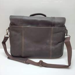 Kenneth Cole Reaction Show Business Genuine Leather Brown Briefcase Laptop Bag alternative image