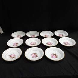 11pc Bundle of Noritake 5285 Rosetta Soup Bowls