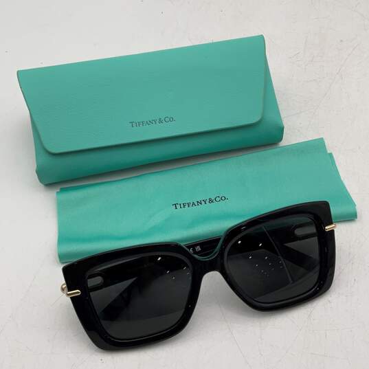 Tiffany & Co Womens TF 4199 Black Butterfly Sunglasses With Pouch & Case w/COA image number 3