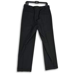 Brooks Brothers Mens Black Pleated Front Straight Leg Dress Pants Size 34/30 alternative image