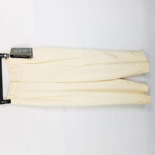 Ellen Tracy Women Ivory Dress Pants 4 NWT image number 1