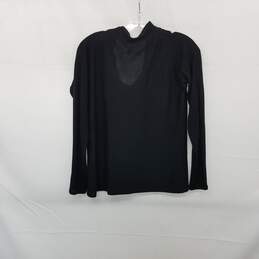 Eileen Fisher Black Merino Wool Cowl Neck Pullover WM Size S alternative image