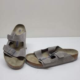 Birkenstock Arizona Gray Suede Sandals Men's Size 12