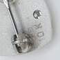 10K White Gold Diamond M Pin 2.4g image number 3