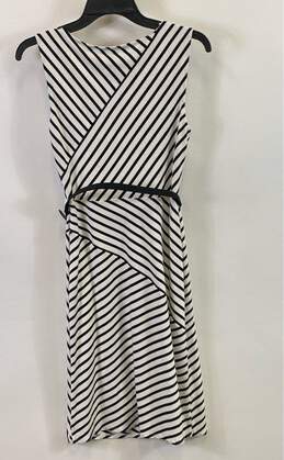 White House Black Market Black Women's White Stripe Dress- Sz 4 NWT alternative image
