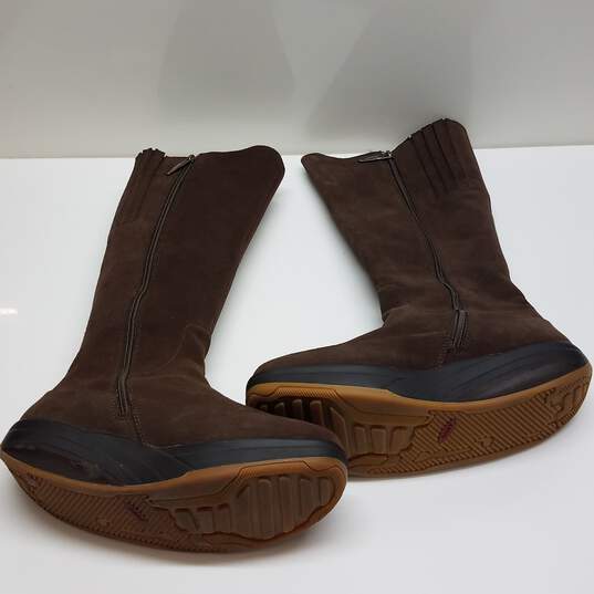 Buy the MBT Brown Suede Tambo Zipper Boots Size 10 | GoodwillFinds