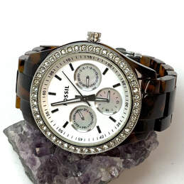 Designer Fossil Stella ES-2456 Chronograph Round Dial Analog Wristwatch