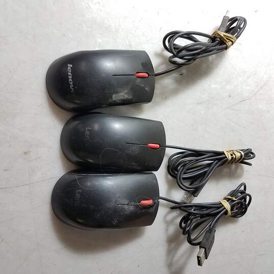 Lot of Three Lenovo Computer Mouse image number 3