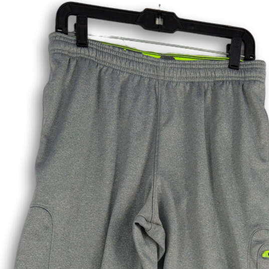 Womens Gray Elastic Waist Pockets Straight Leg Pull-On Sweatpants Size Medium image number 3
