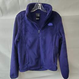 The North Face Indigo Blue Fleece Zip Up Jacket Womens Size S