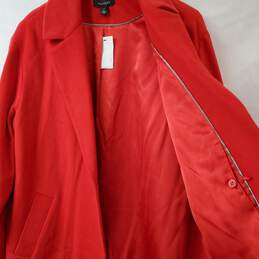 Halogen Red Wool Coat Women's XL NWT alternative image