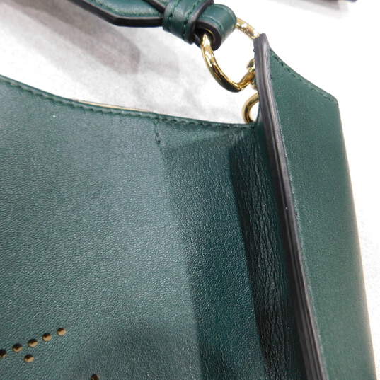 Green Leather Mini Crossbody Bag