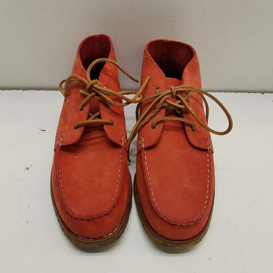 DANNER Mens Size 10D Red Nubuck Suede Gum Sole Wallabee Chukka Boots 37333 VEUC image number 1