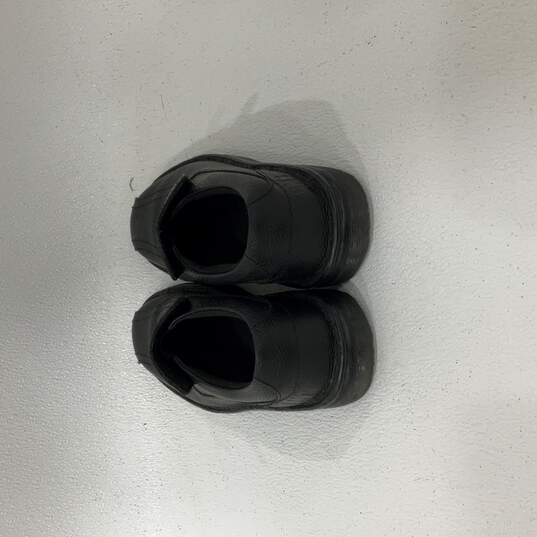 Mens Norfolk Black Leather Round Toe Slip On Industrial Loafer Shoes Size 9 image number 4