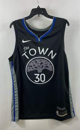Nike Mens Black Blue The Town Golden State Warriors Curry #30 Jersey Size XL