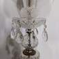 Vintage Crystal and Brass Lamp W/ Shade image number 4
