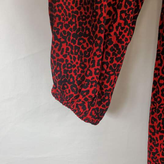 Loft Women's Red Leopard Maxi Dress SZ 16 NWT image number 7