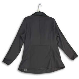 NWT Womens Dark Gray Ponte Shawl Collar Button Front Jacket Size XL alternative image