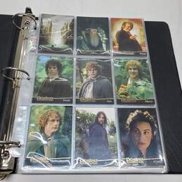 Binder Filled w/ Lord of the Rings Movie Trilogy Topps Trading Collectable Cards