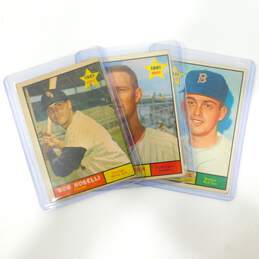 (3) 1961 Topps Baseball Rookie Cards