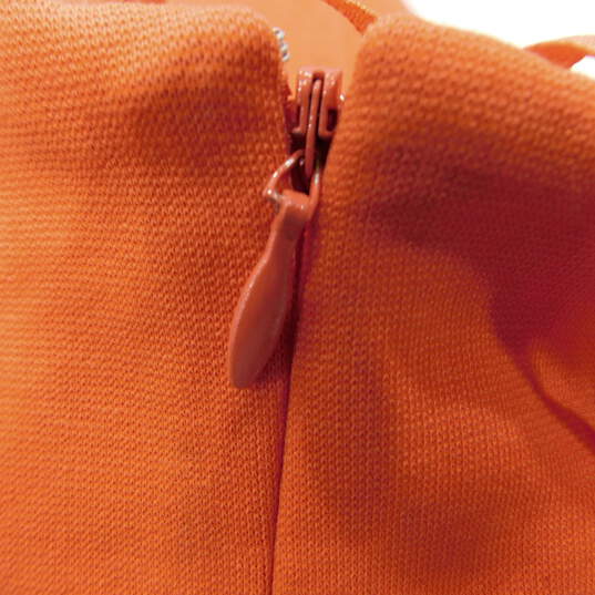Diane Von Furstenberg Orange Strapless Kacia Mini Dress image number 6