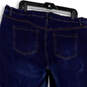 Womens Blue Denim Medium Wash Stretch Pocket Straight Leg Jeans Size 18W image number 4