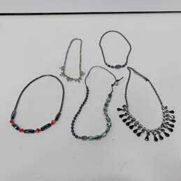 Bundle of Assorted Black and Silver Tone Jewelry alternative image