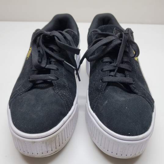 Puma Karmen Black White Gold Women Casual Platform Shoes Sneakers Size 9.5 image number 2