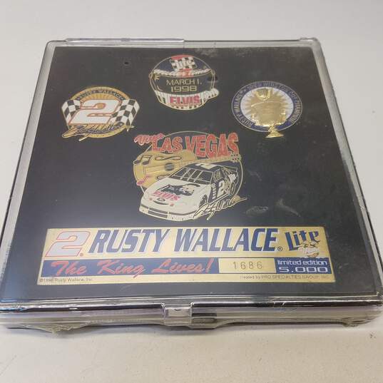 Sealed 1998 NASCAR Racing Team Commemorative Pin Set Rusty Wallace #2 1686/5000 image number 6