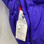 Mens Purple Red Long Sleeve Full Zip Mock Neck Reversible Puffer Jacket Size XL image number 3