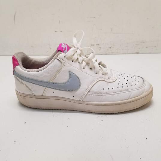 Nike Court Vision Low White Hydrogen Blue Casual Shoes Women's Size 9 image number 1