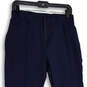 Womens Navy Blue PFG Elastic Waist Tapered Leg Jogger Pants Size S image number 3