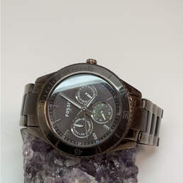 Designer Fossil Round Dial Chronograph Stainless Steel Analog Wristwatch