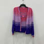 Womens Multicolor Knitted Two Piece Tank And Cardigan Sweater Set Size M image number 1