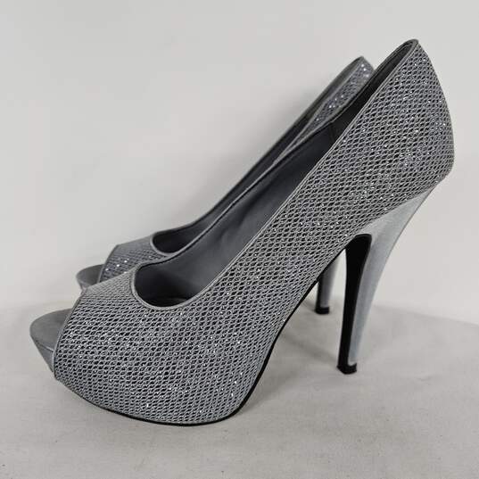 Chinese Laundry Silver Sparkling Heels image number 2