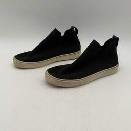 Rothy's Womens Black White Mesh Slip-On Round Toe Flat Sneaker Shoes Size 8 alternative image