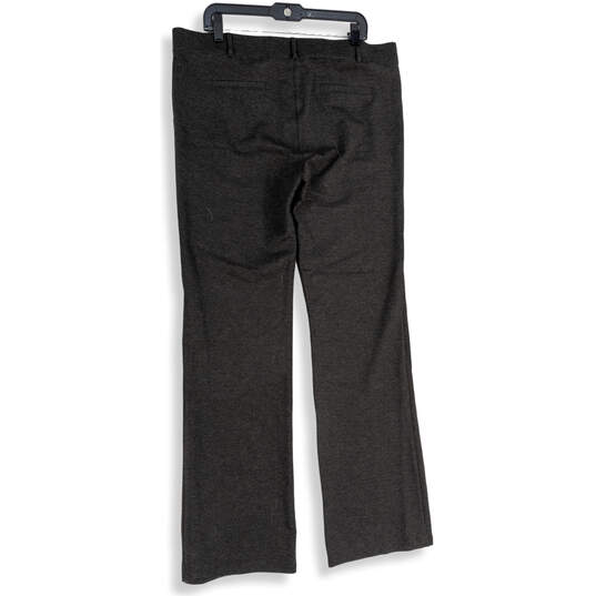 NWT Womens Black Flat Front Slash Pocket Wide Leg Ankle Pants Size S image number 2