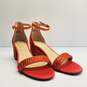 Betsey Johnson Rhinestone Heel Sandals Red 7 image number 3