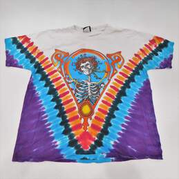 Vintage 2003 Grateful dead Bertha Zodiac Tie Dye Liquid Blue T-Shirt Mens XL