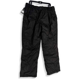NWT Mens Black Flat Front Pockets Straight Leg Ski Pants Size X-Large alternative image