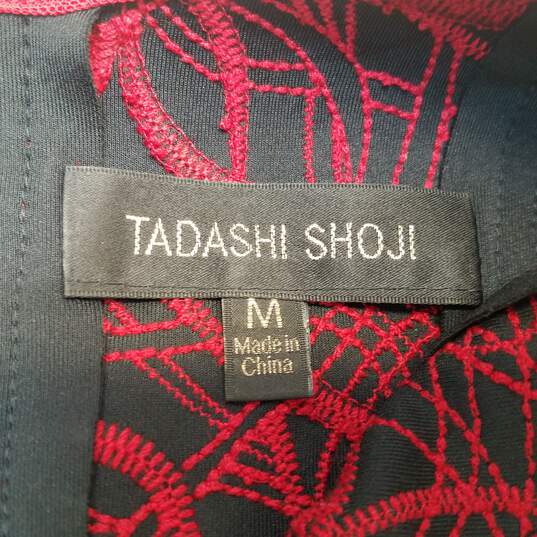 Tadashi Shoji Women Red Embroidered Dress M image number 3