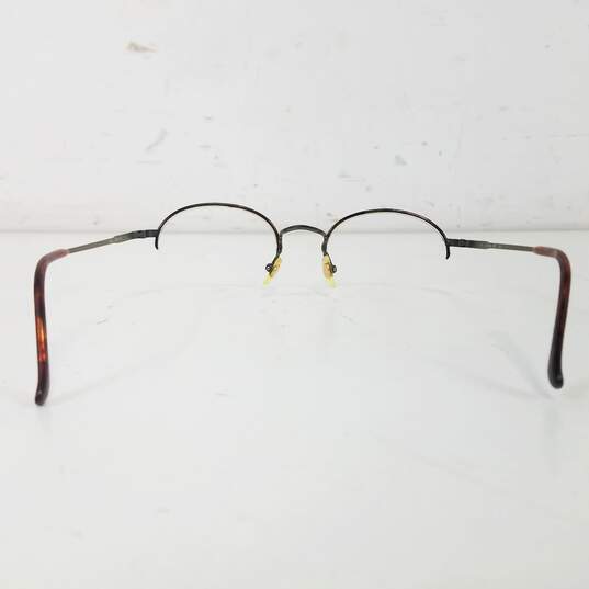 Calvin Klein Brown Circular Eyeglasses Frame image number 4