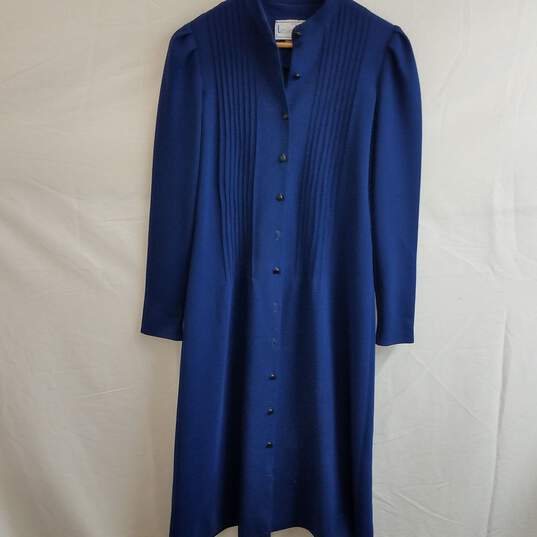 Women's vintage long lightweight wool blend duster jacket image number 1