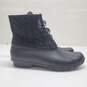 Sperry Saltwater Rope Duck Waterproof Rubber Boots in Black Women's Size 10 image number 1